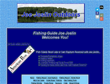 Tablet Screenshot of joejoslinoutdoors.com